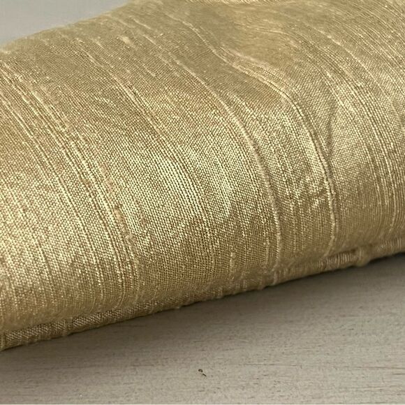 Raw Silk Fabric Remnants 1/2 - 3/4 yard cuts, Gold, Ivory, Silver, Turquoise - Picture 6 of 14